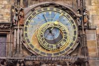 Praga - zegar na ścianie Ratusza Staromiejskiego
