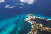 Cancun - widok z samolotu